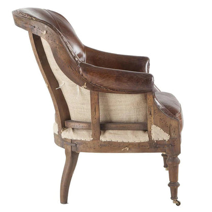 Albert Vintage Leather Accent Chair