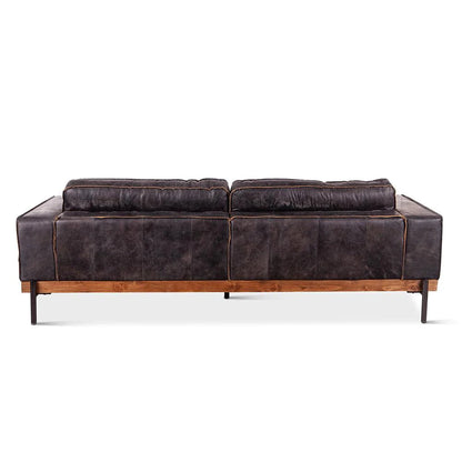 Brax Ebony Leather Sofa