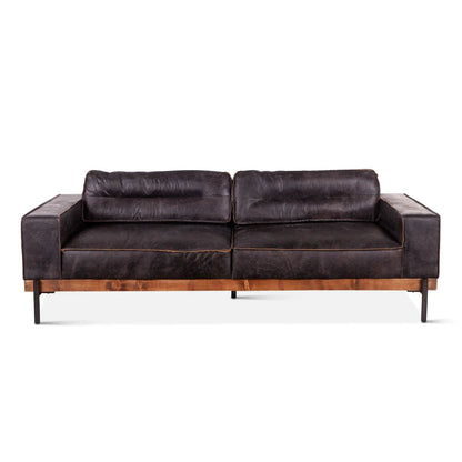 Brax Ebony Leather Sofa