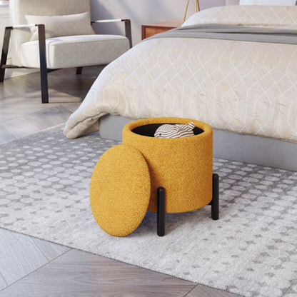 Cali Round Storage Ottoman