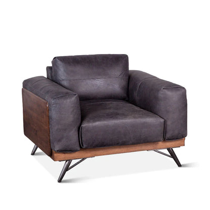 Judah Leather Accent Chair