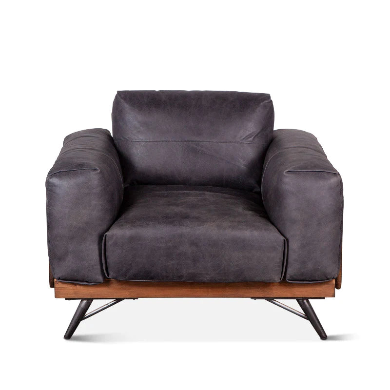 Judah Leather Accent Chair