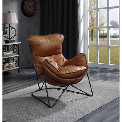 Lacey Leather Accent Chair