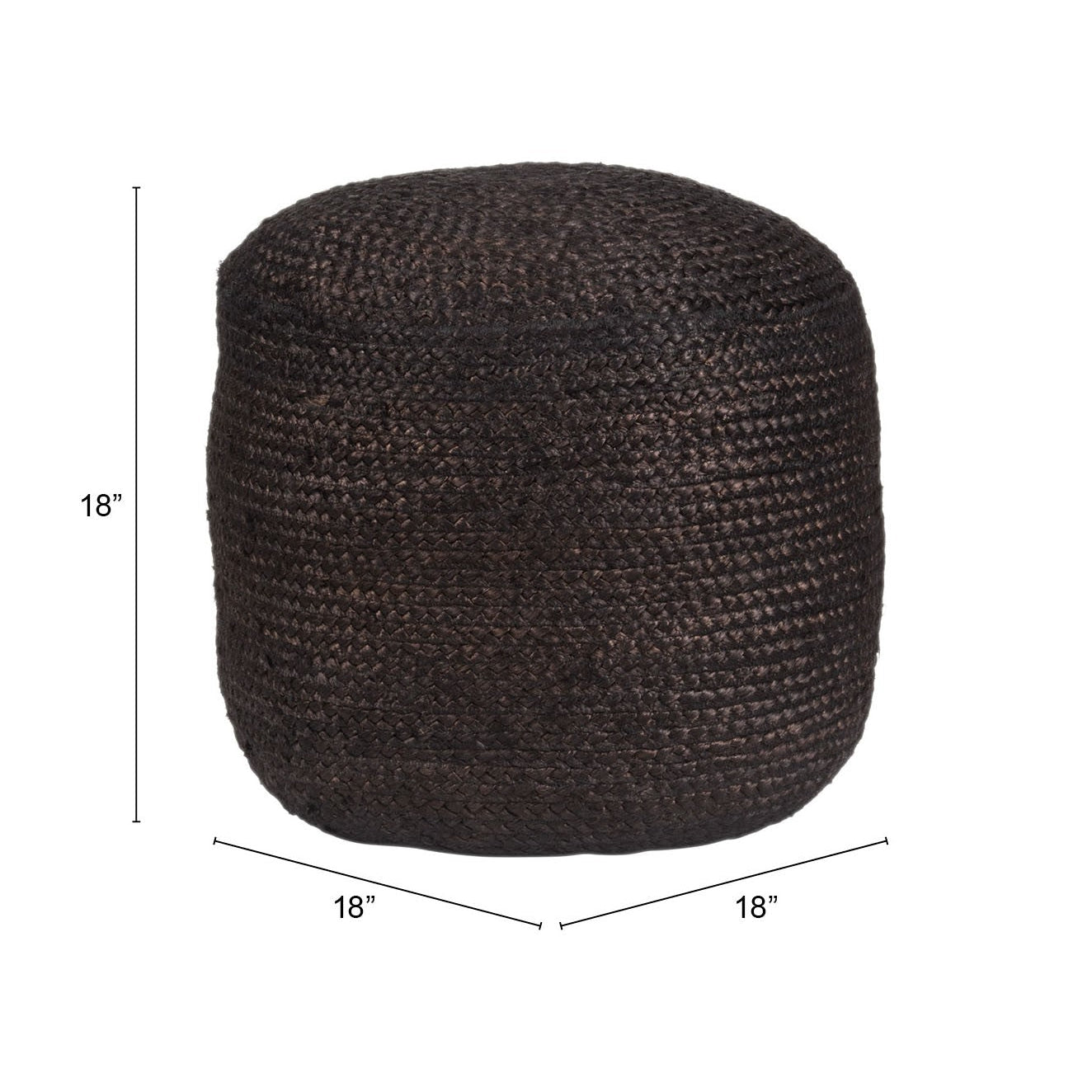 Lillian Jute Ottoman