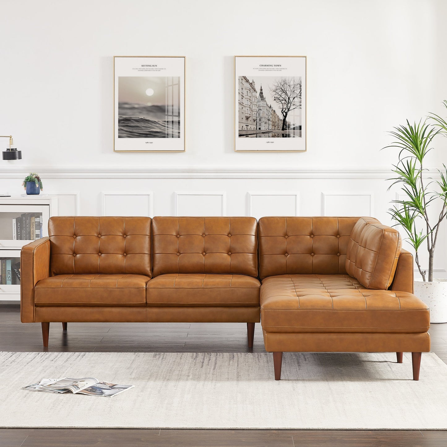 Luca Leather Sectional