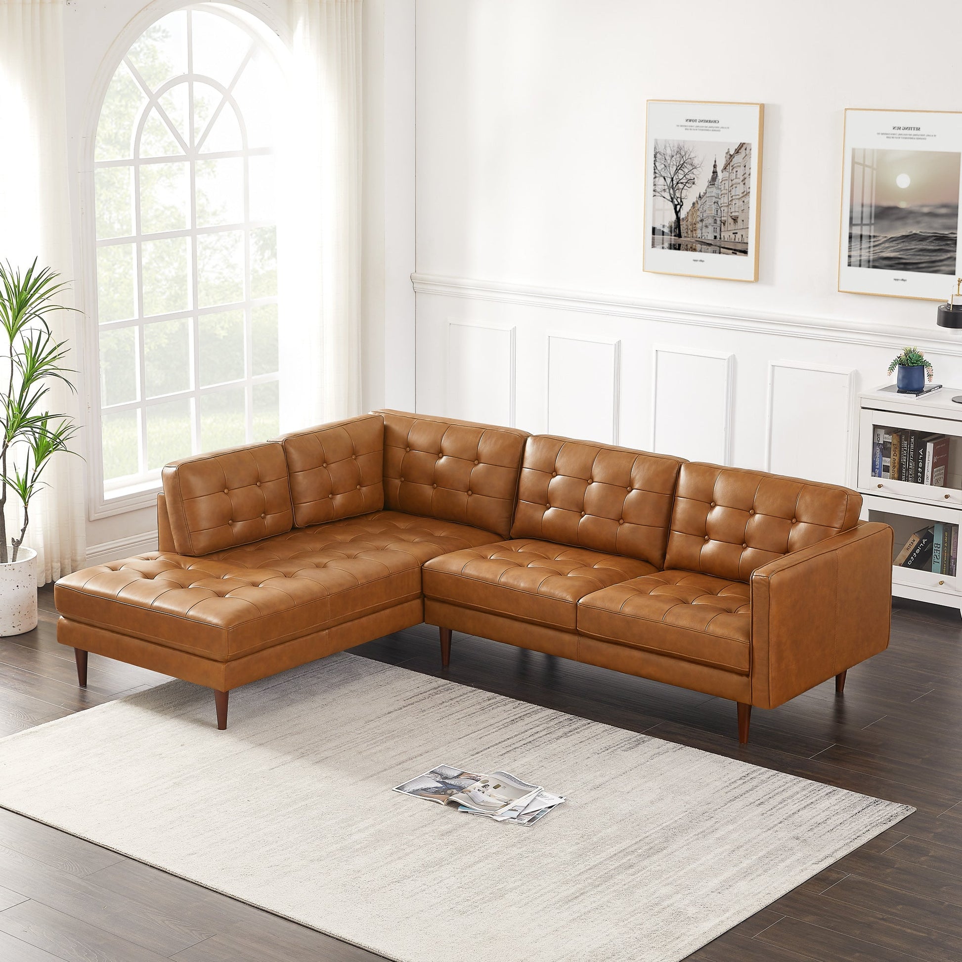 Luca Leather Sectional