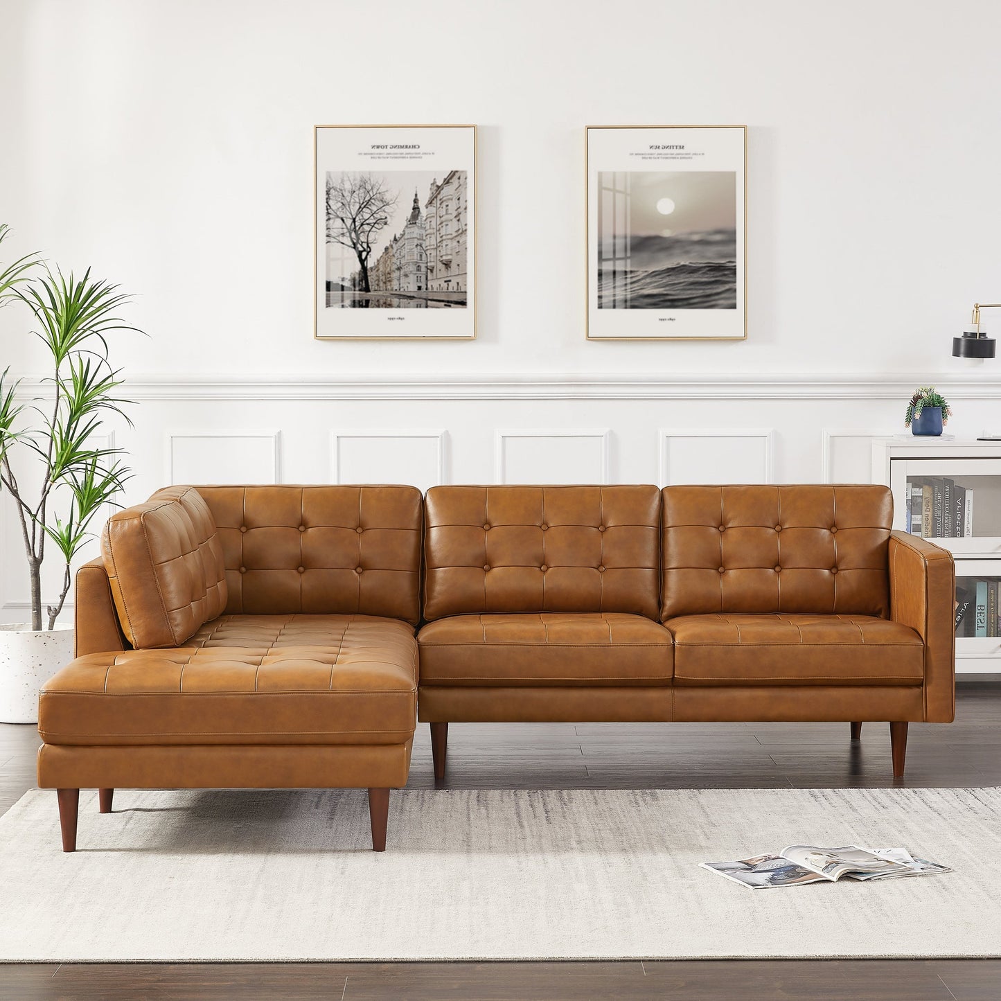 Luca Leather Sectional