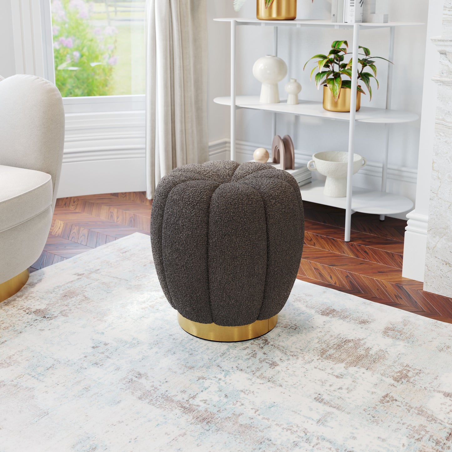 Napa Boucle Ottoman