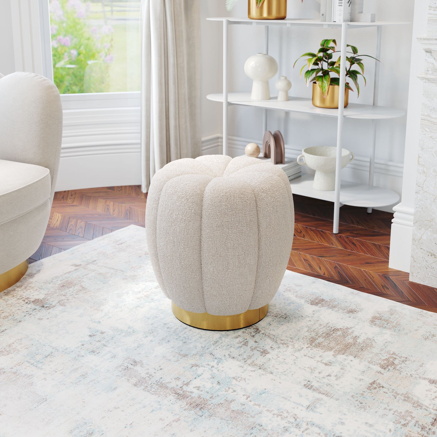 Napa Boucle Ottoman