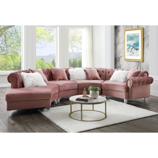 Nina Sectional - Pink