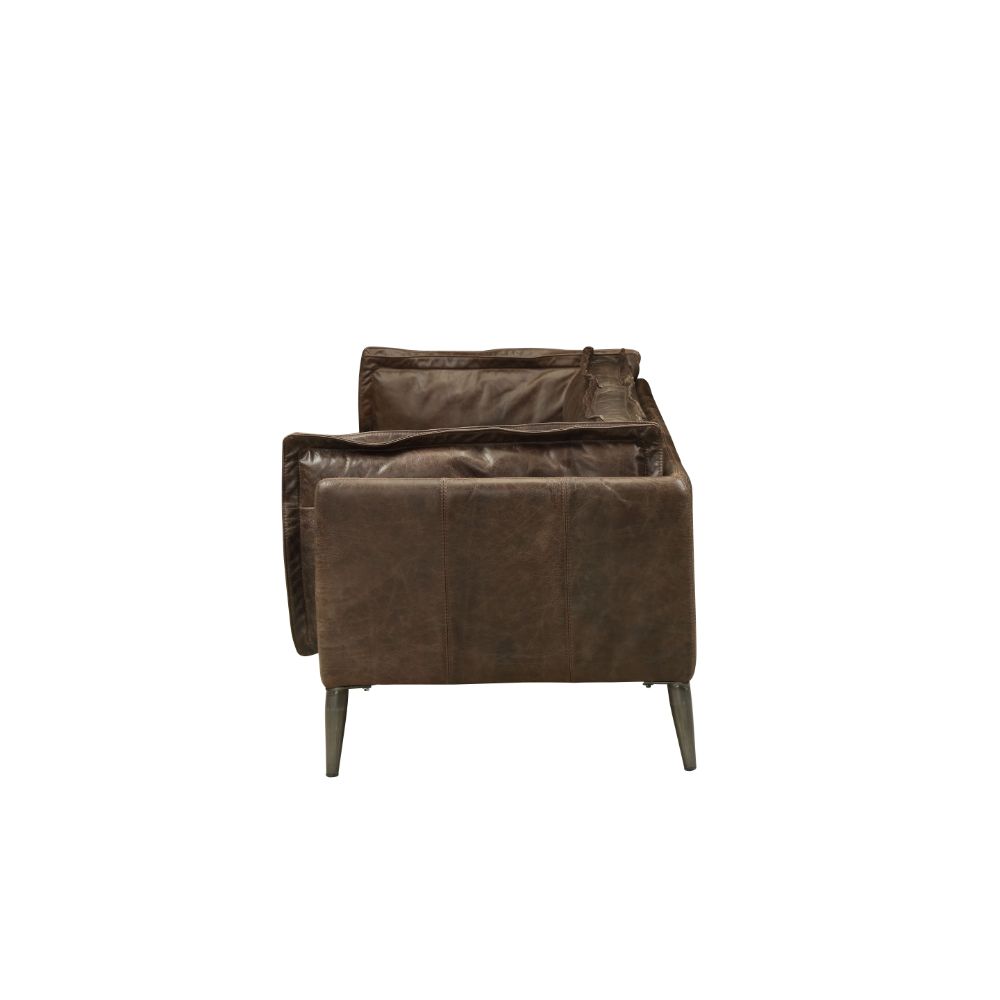 Porchester Leather Loveseat