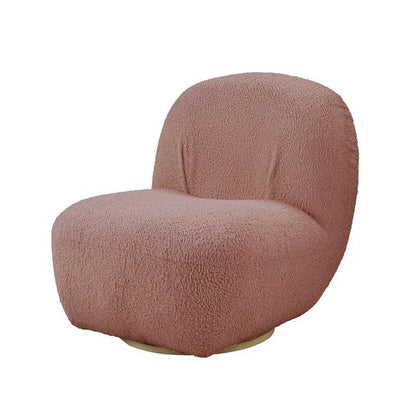 Rose Mellow Sherpa Accent Chair