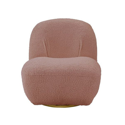 Rose Mellow Sherpa Accent Chair