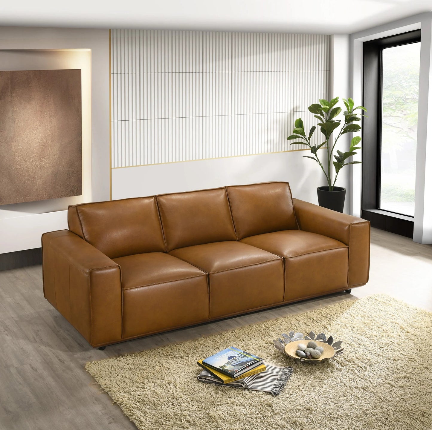 Francis Leather Sofa