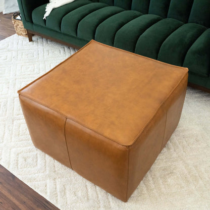 Sasha Leather Ottoman