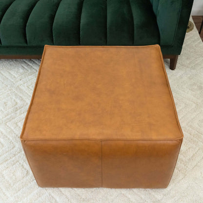 Sasha Leather Ottoman