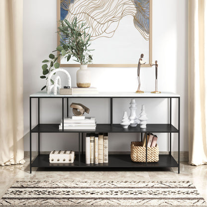 Sophie Console Table White & Black