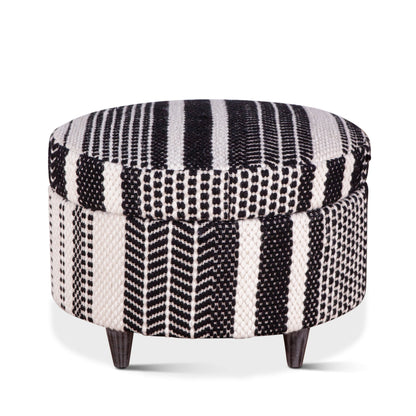 Tasha Round Storage Ottoman